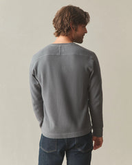 Men's French Rib Henley - Lava Smoke