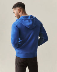 Men's Raglan Colorblock Midweight Full Zip - Dark Denim Estate Blue