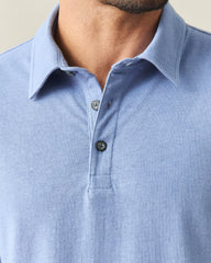 Men's Hemp Polo - Colony Blue