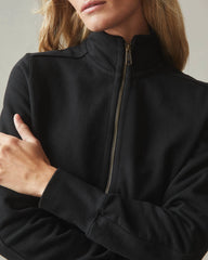 Women's Moto Full Zip - Black