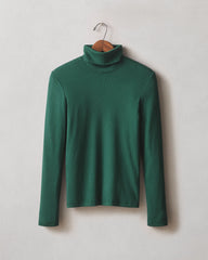 Women's Luxe Rib Turtleneck - Botanical Garden
