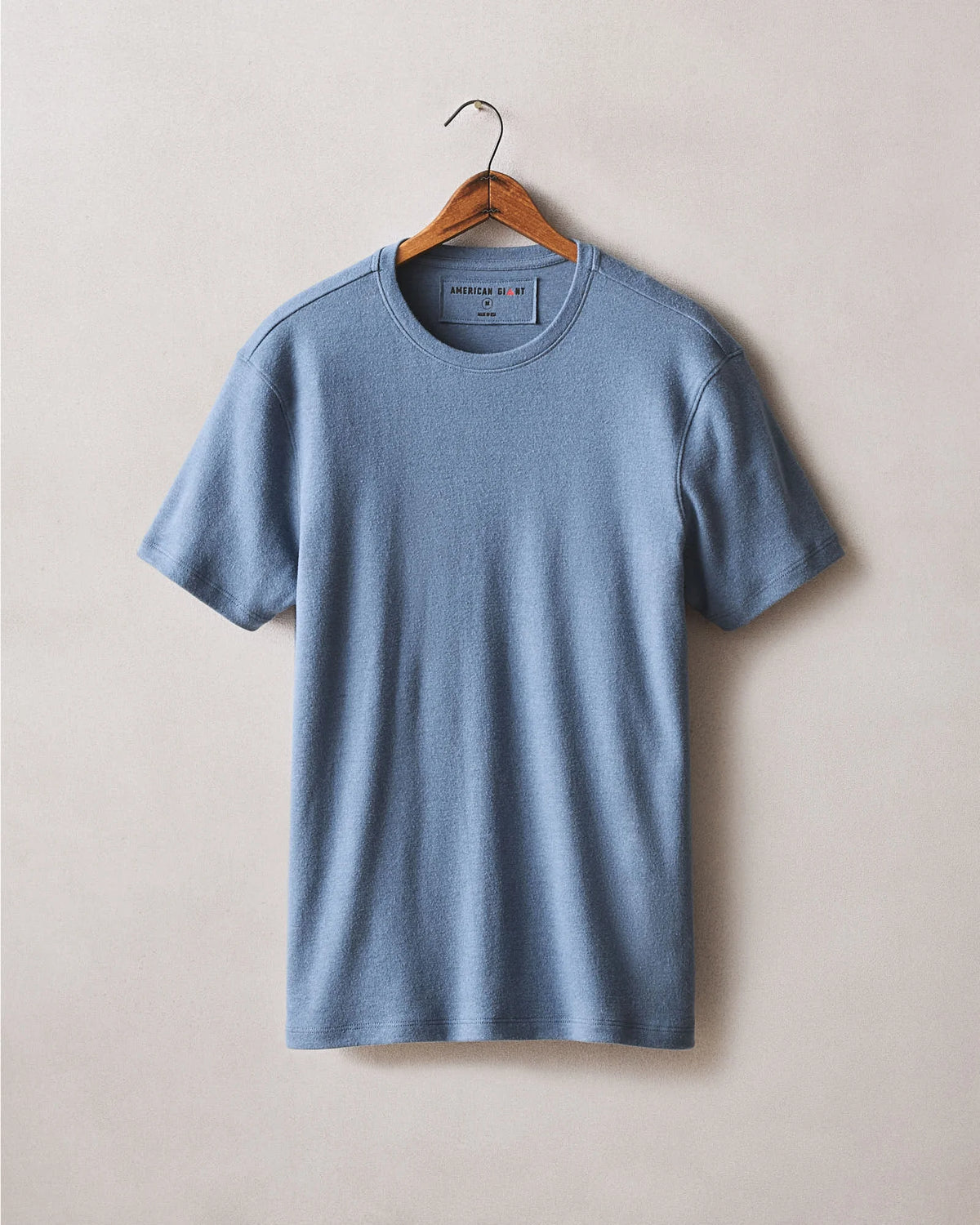 Men's Brushed Crew Tee - Moonlight Blue Heather