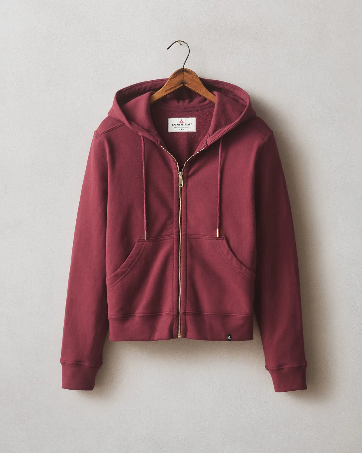 Women's Relaxed Classic Full Zip - Pomegranate