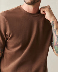 Men's Brushed Crew Tee - Tiramisu Heather