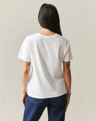 Women's Classic Cotton Crew Tee - White