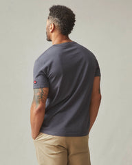 Men's Vintage Crew Tee - Washed Metropolitan Grey