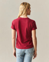Women's Premium Slub Crew Tee - Rio Red