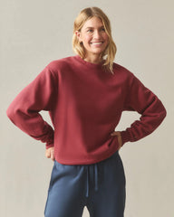 Unisex American Vintage Crew Sweatshirt - Washed Tibetan Red