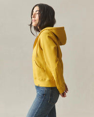 Women's relaxed Classic Full Zip - Nugget Gold