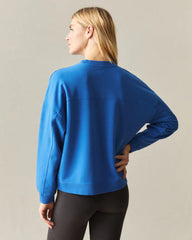 Women's Modal Fleece Crew - Turkish Sea