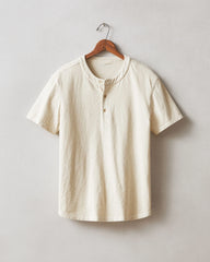 Men's Broken-In Premium Slub Henley - Washed Creme Brulee