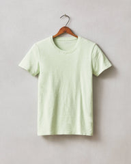 Women's Premium Slub Crew Tee - Soft Green