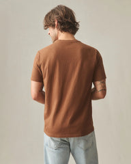 men's Premium Slub Crew Tee - Mahogany