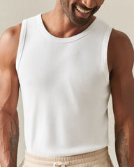 Men's Rib Tank - White