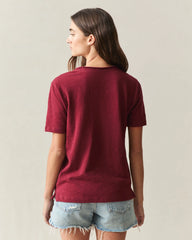 Women's Premium Slub Pocket Tee  - Syrah