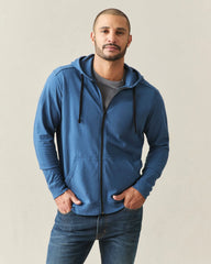 Men's Summer Full Zip - Ensign Blue