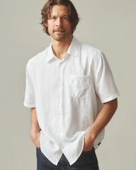 Men's Linen Shirt - White