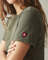 Women's Vintage Crew Tee - Washed Olive