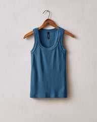 Women's Rib Tank - Ensign Blue