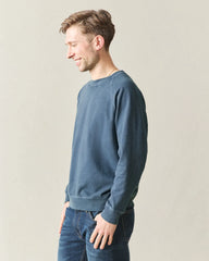 Men's Relaxed French Terry Crew - Blue Stream