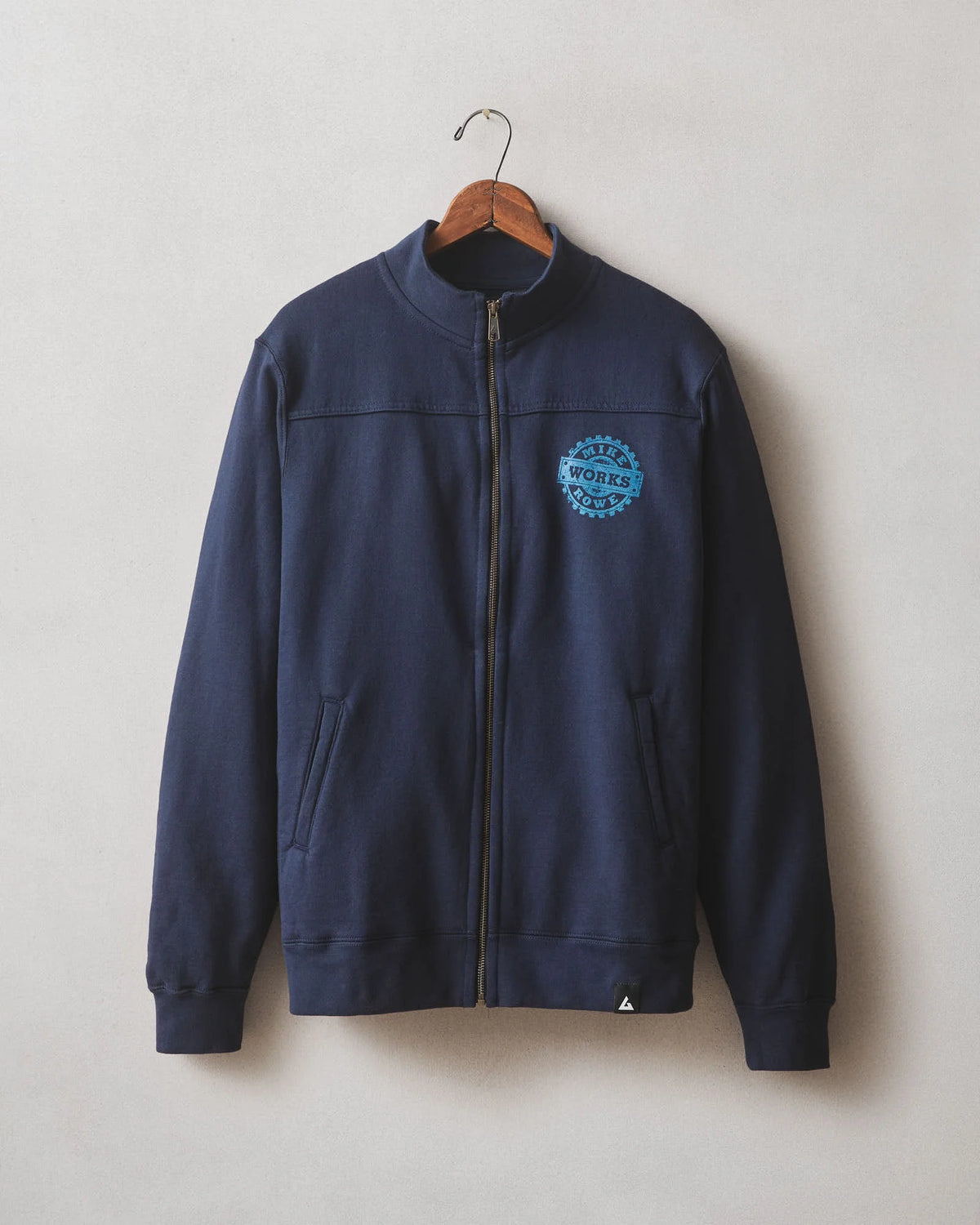 Men's Moto Full Zip Mike Rowe - Oxford Blue