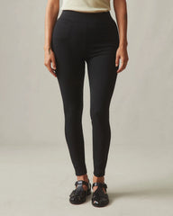 Ponte Slim Pant High Rise - Super Black