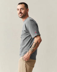 Men's French Terry Tee - Vintage Poppyseed