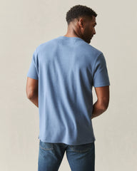 Men's Brushed Crew Tee - Moonlight Blue Heather