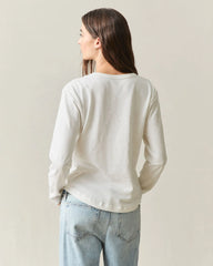 Women's Premium Slub Curved Hem Long Sleeve - Sugar Swizzle