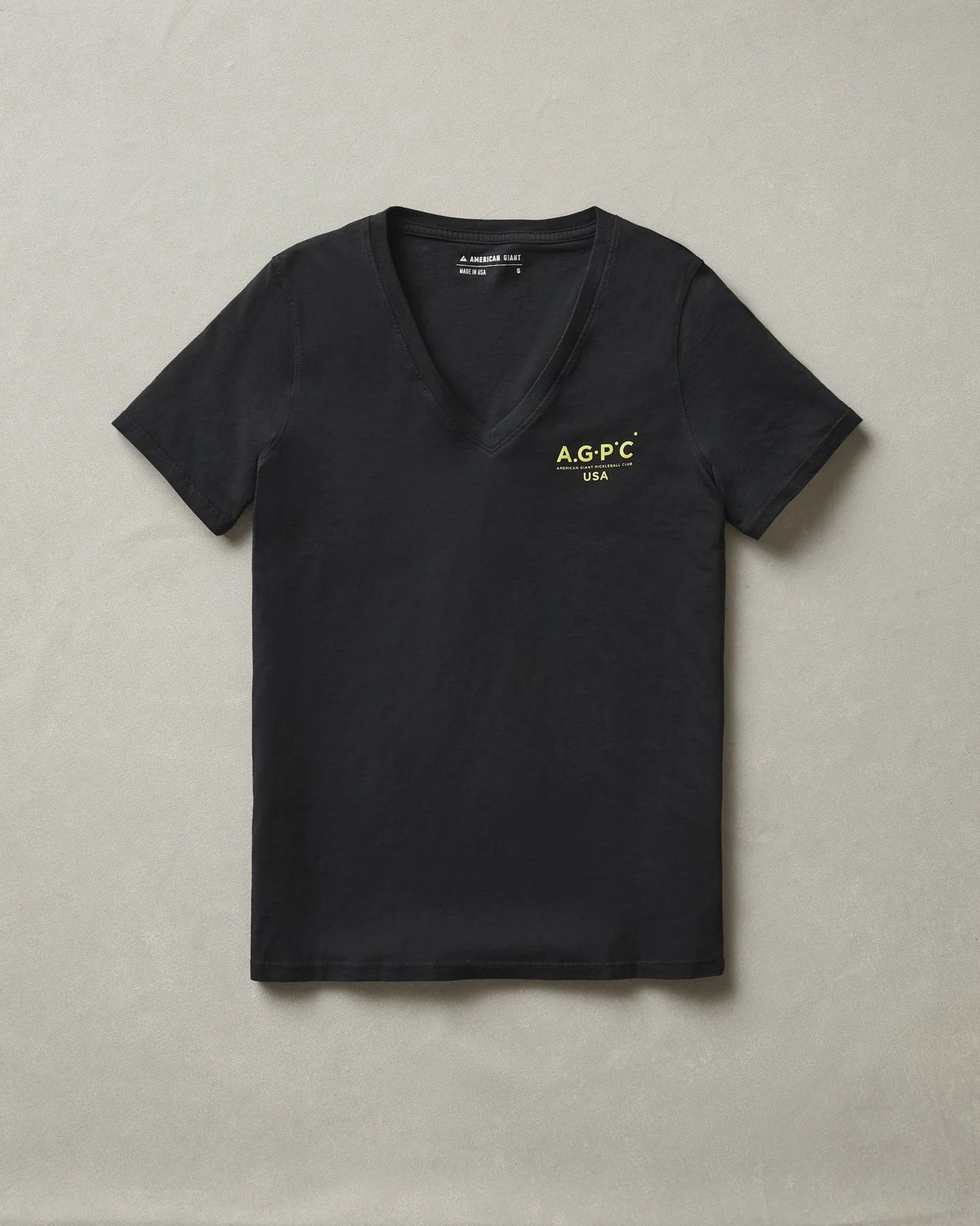 AGPC: Women's Classic Cotton V-Neck Tee - Black
