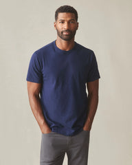 Men's Premium Slub Crew Tee - Pageant Blue