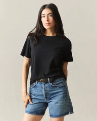 Women's Classic Cotton Crew Tee - Black
