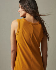 Women's Muscle Tee Dress - Inca Gold