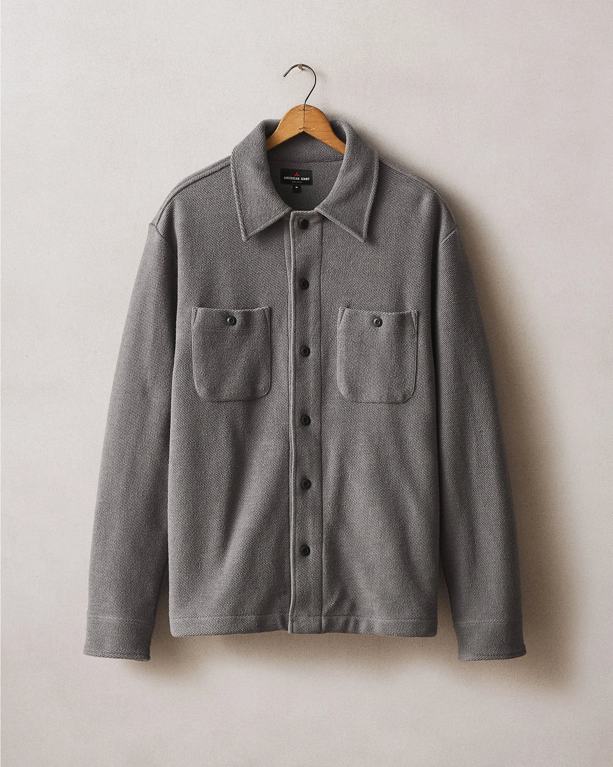 Men's French Terry Twill Shacket - Thunderstorm