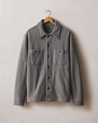 Men's French Terry Twill Shacket - Thunderstorm