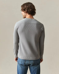 Men's Thermal Long Sleeve Crew Tee - Sharkskin