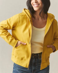 Women's relaxed Classic Full Zip - Nugget Gold