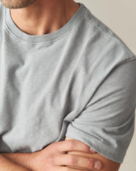Men's Premium Slub Crew Tee - Sharkskin