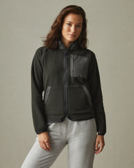 Women's Active Fleece Full Zip - Vintage Black