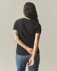 Women's Premium Slub Crew Tee - Black