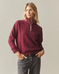 Women's Midweight Half Zip - Pomegranate