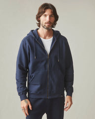 Men's Relaxed Classic Full Zip - Oxford Blue
