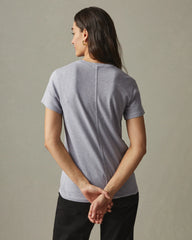 Women's Premium Slub Crew Tee - Grey Glass