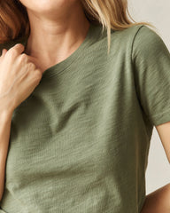 Women's Premium Slub Crew Tee - Olvine