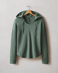 Women's Thermal Hoodie - Dark Forest