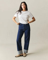 Women's Classic Cotton Crew Tee - White