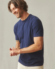 Men's Premium Slub Crew Tee - Navy
