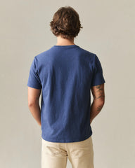Men's Premium Slub V-Neck Tee - Patriot Blue