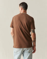 Men's Brushed Crew Tee - Tiramisu Heather