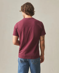 Men's Premium Slub Crew Tee - Zinfandel